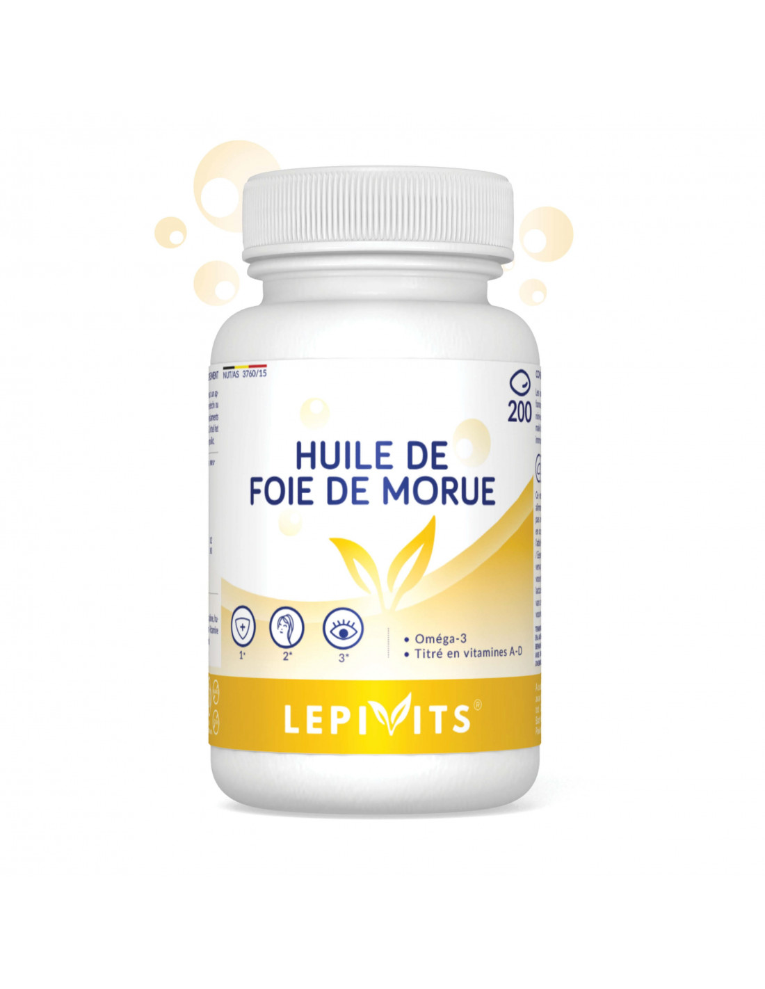 HUILE DE FOIE DE MORUE- LEPIVITS | Vitamines A & D naturelles !