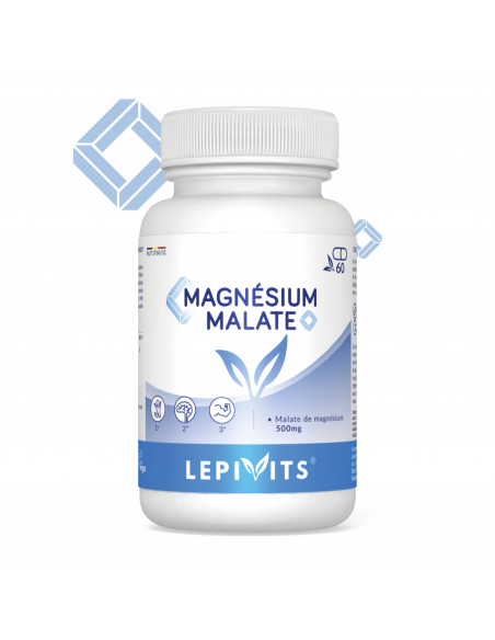 Magnésium malate_60 gélules végétales-LEPIVITS Magnésium malate_60 gélules végétales-LEPIVITS