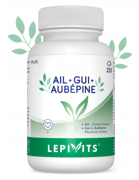 Ail-Gui-Aubépine_250 capsules-LEPIVITS Ail-Gui-Aubépine_250 capsules-LEPIVITS