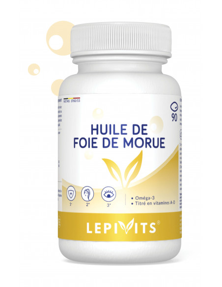 Huile de foie de morue_90 -LEPIVITS Huile de foie de morue_90 -LEPIVITS