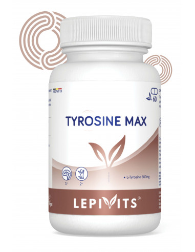 Tyrosine Max - 60 gélules - Lepivits Tyrosine Max - 60 gélules - Lepivits