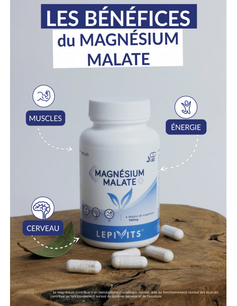 Magnésium malate_60 gélules végétales-LEPIVITS 2