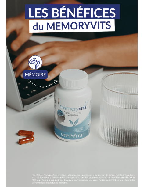 Mémoryvits - 60 gélules pullulan LEPIVITS 2