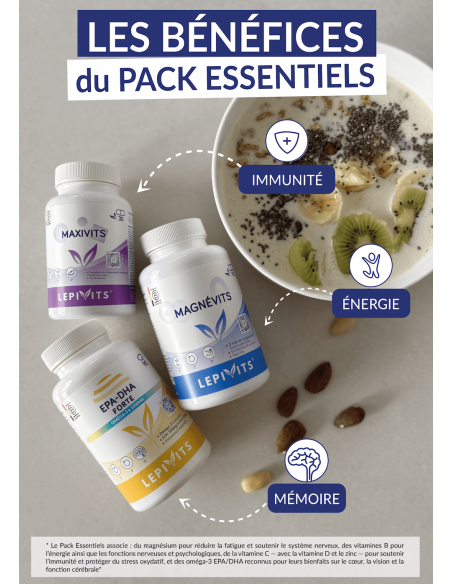 Les bénéfices du pack essentiels