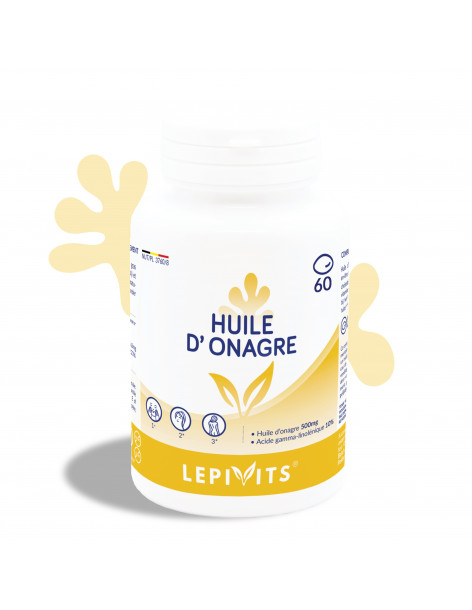 Huile d'onagre 500mg_60 capsules-LEPIVITS