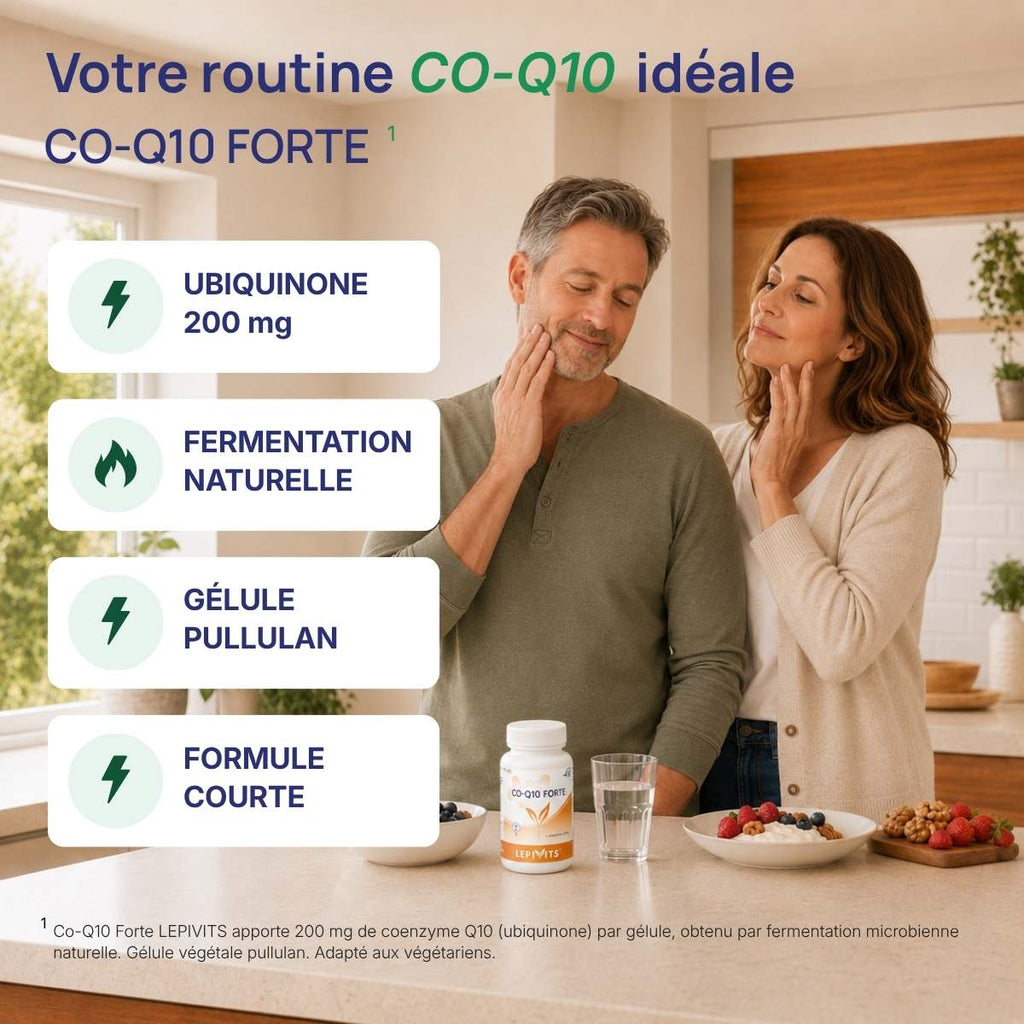 Co-q10-forte Lepivits : ubiquinone 200 mg, fermentation naturelle