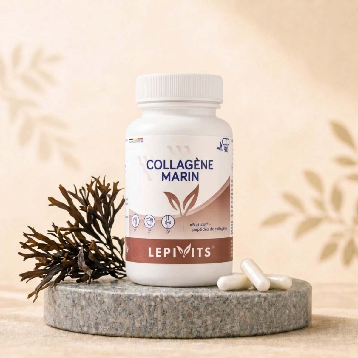 Flacon de Collagène Marin Lepivits, complément de collagène marin Naticol®