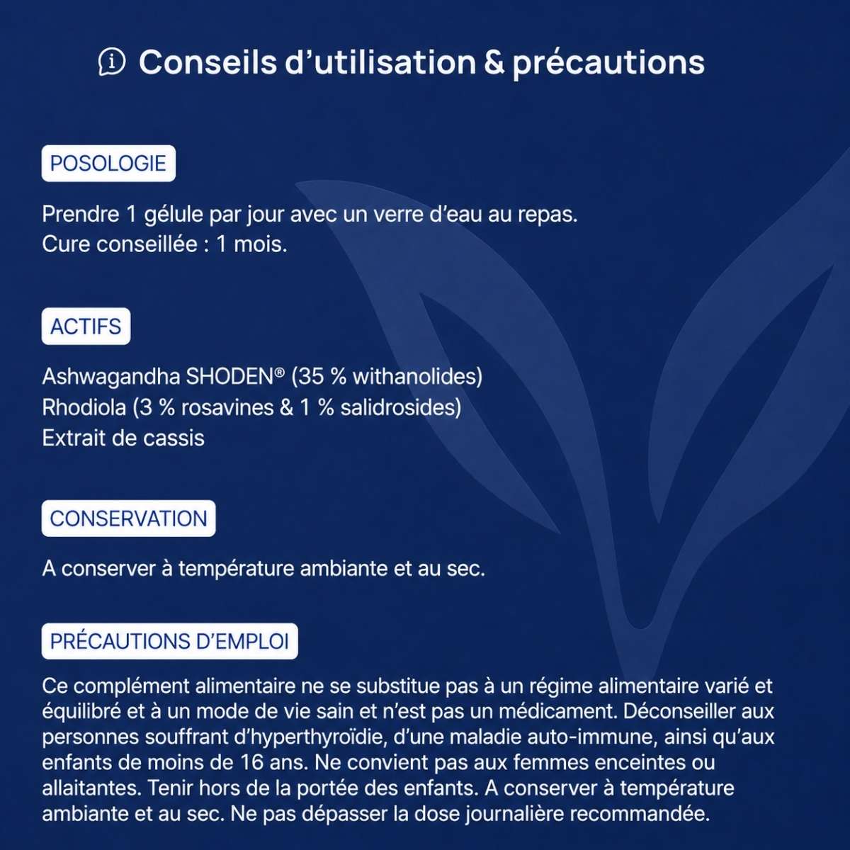 Conseils d'utilisation et précautions Cortivits Lepivits : posologie, précaution, conservation et mises en garde.