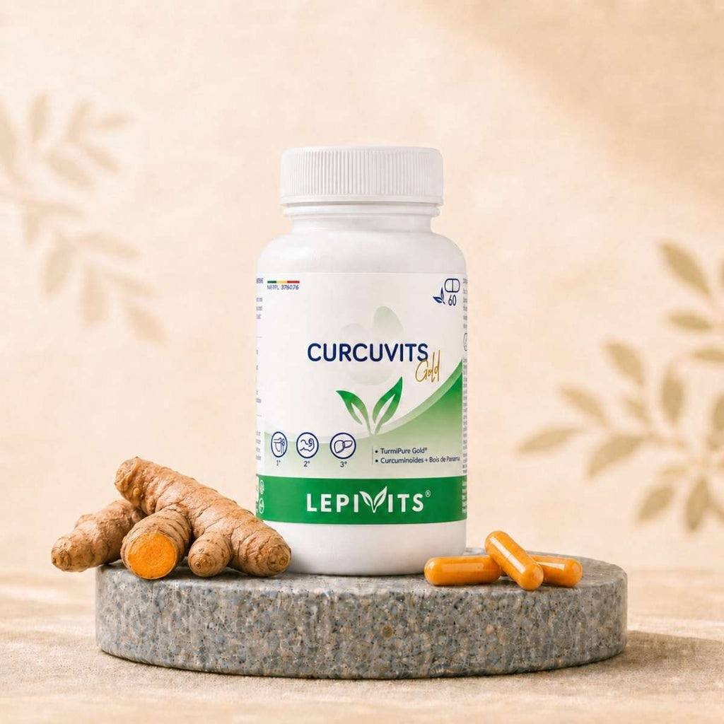 Flacon de Curcuvits Gold Lepivits, complément de curcuma nouvelle génération