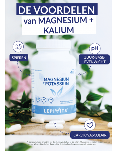 Voordelen Magnesium + Kalium Voordelen Magnesium + Kalium